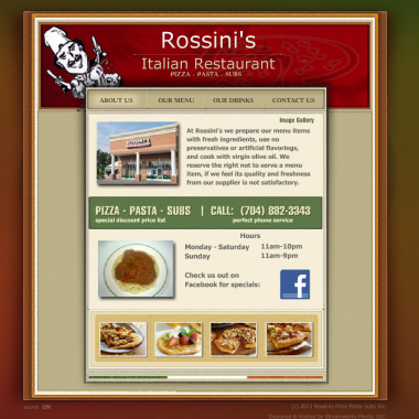image of the Rossini's Website