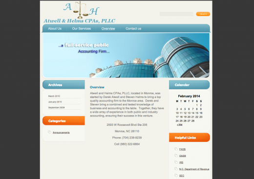 image of the Atwell and Helms Website